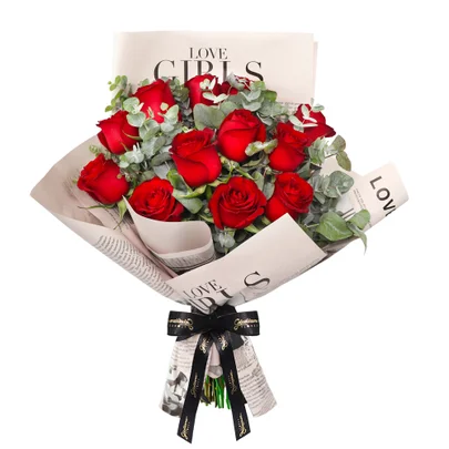 Buquê de Rosas Vermelhas - Amor no Jornal - Imagem 2